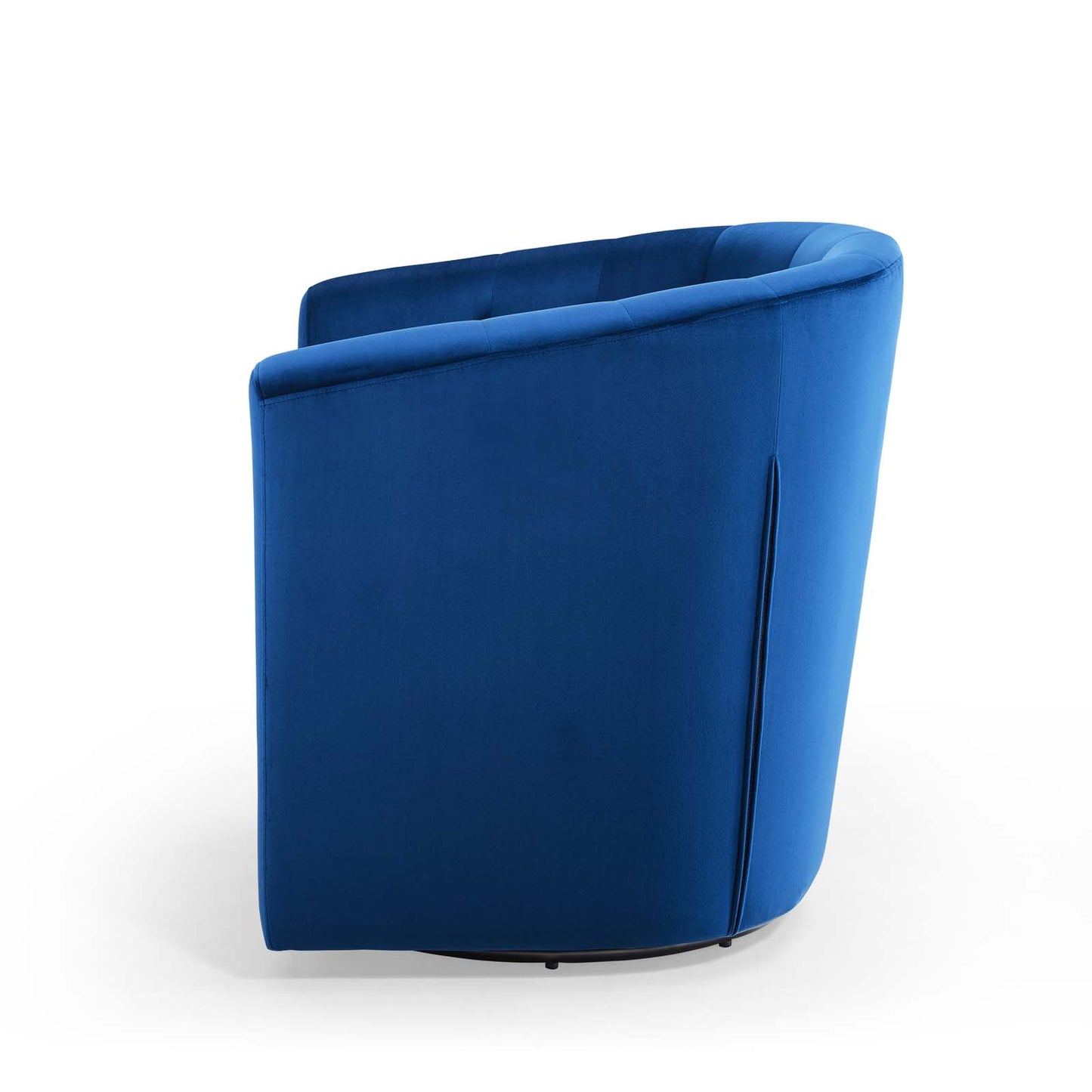 Prospect Tufted Performance Velvet Swivel Armchair, Velvet, Blue Navy, 19336