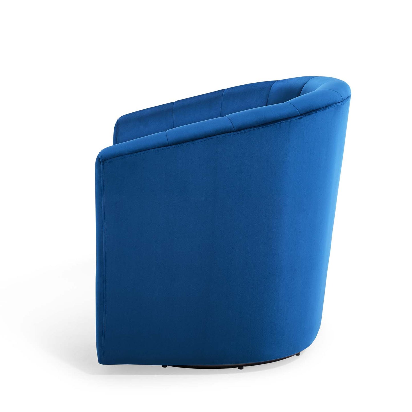 Prospect Performance Velvet Swivel Armchair, Velvet, Blue Navy, 19343