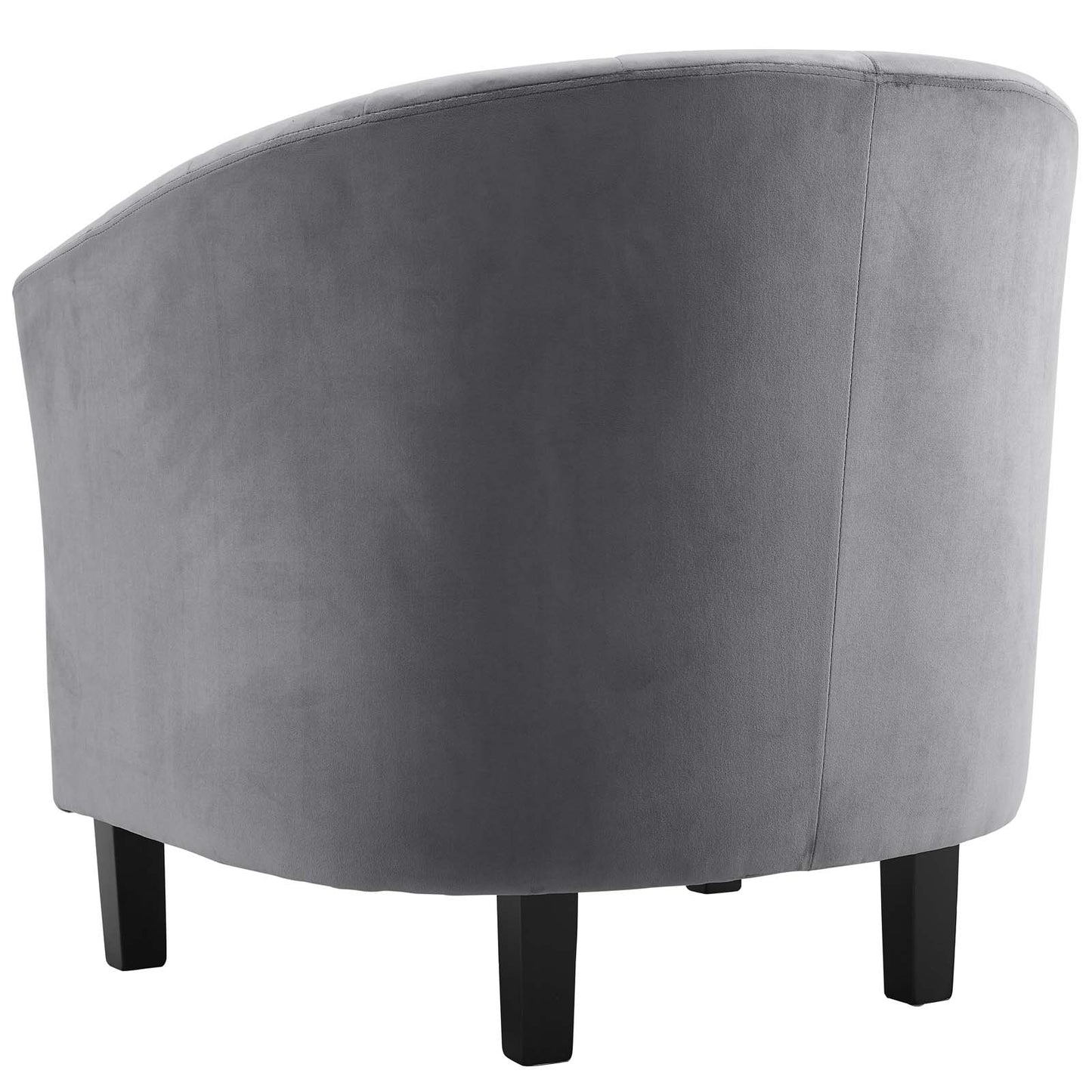 Prospect Channel Tufted Performance Velvet Armchair Set of 2, Velvet, Grey Gray, 19387