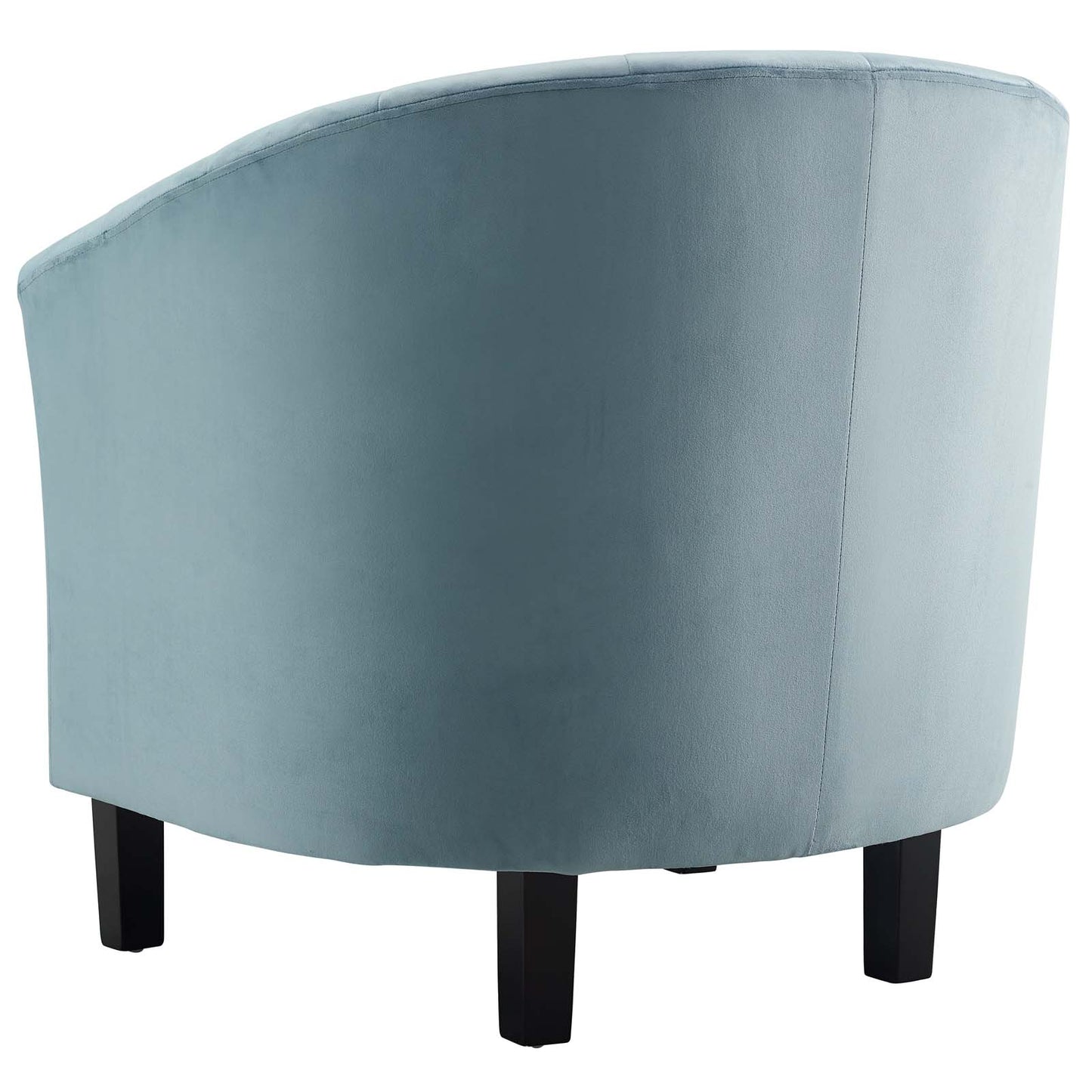 Prospect Channel Tufted Performance Velvet Armchair Set of 2, Velvet, Light Blue, 19388
