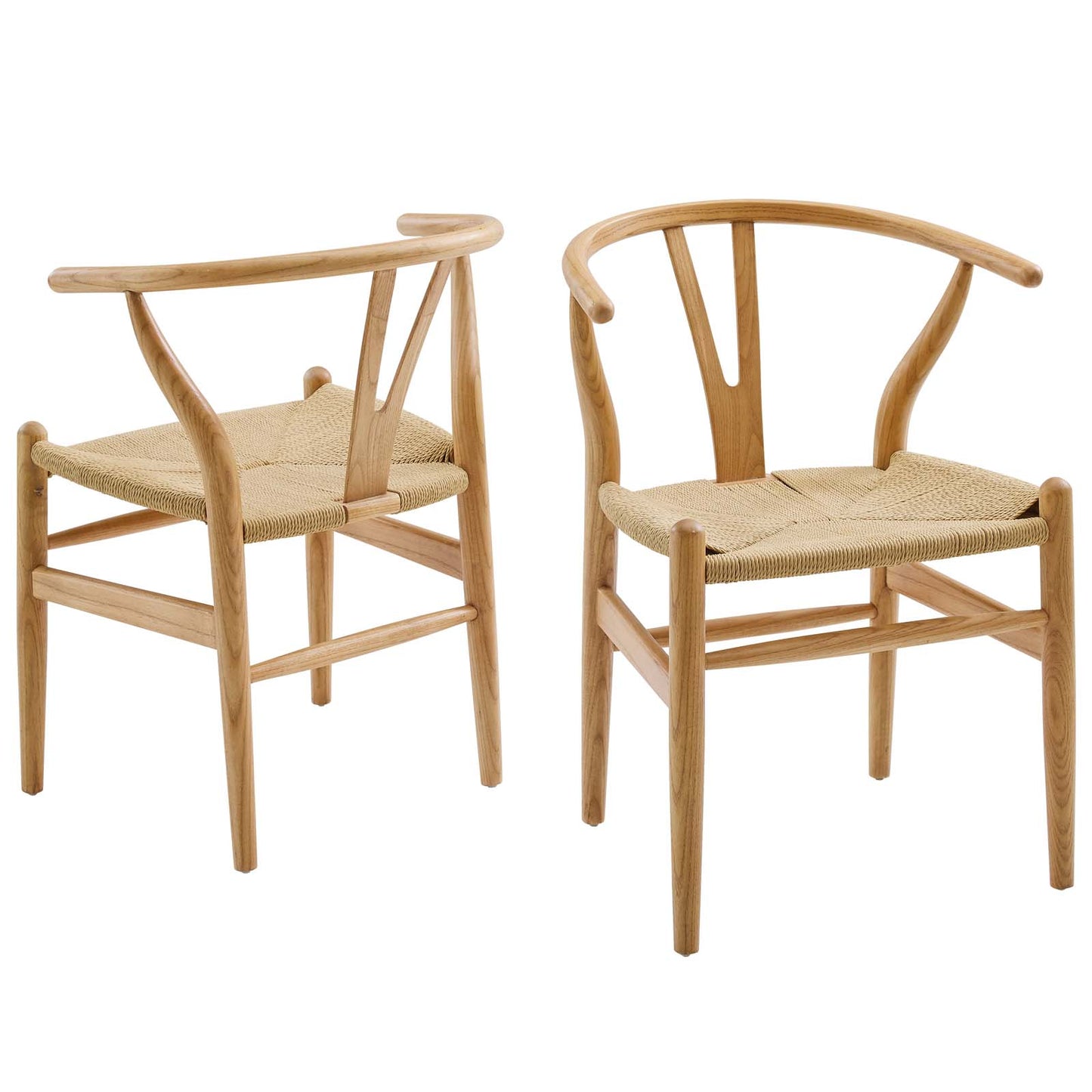 Amish Wood Dining Armchair Set of 2, Wood, Brown Natural, 19434
