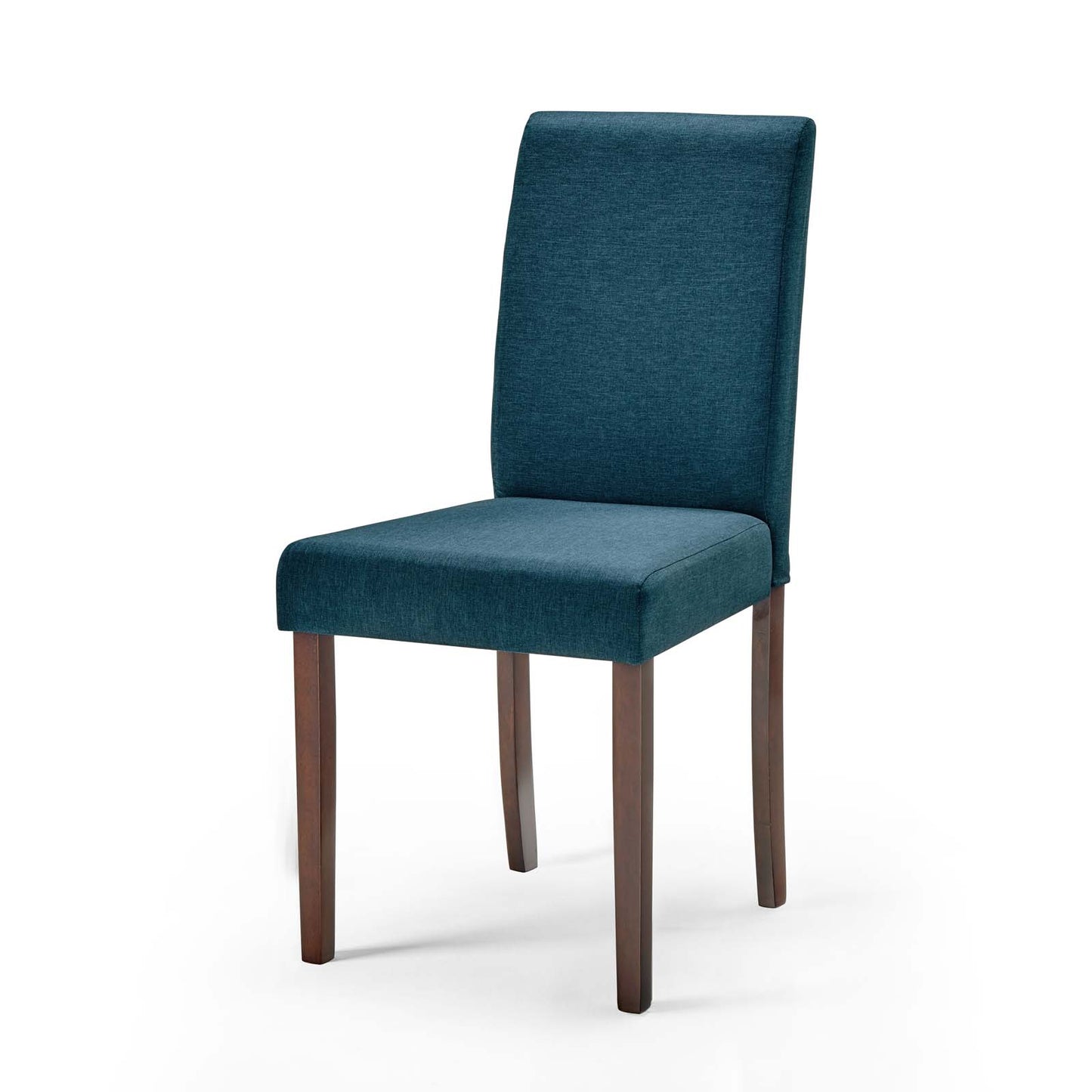 Prosper 5 Piece Upholstered Fabric Dining Set, Fabric, Drak Brown Blue, 19469