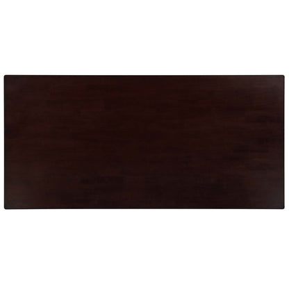 Prosper 7 Piece Faux Leather Dining Set, Faux Leather, Drak Brown Grey Gray, 19487