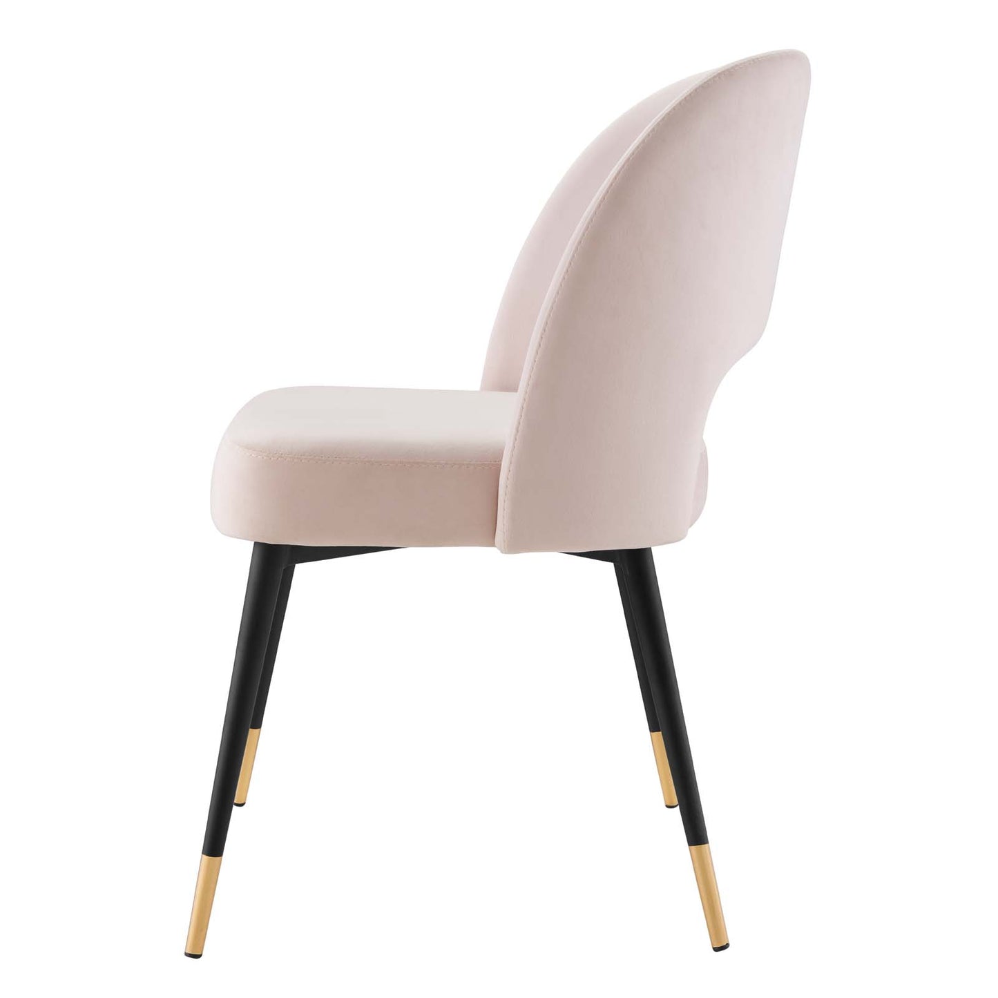 Rouse Performance Velvet Dining Side Chair, Velvet, Pink, 19537