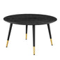Vigor Round Coffee Table, Wood, Black, 19539