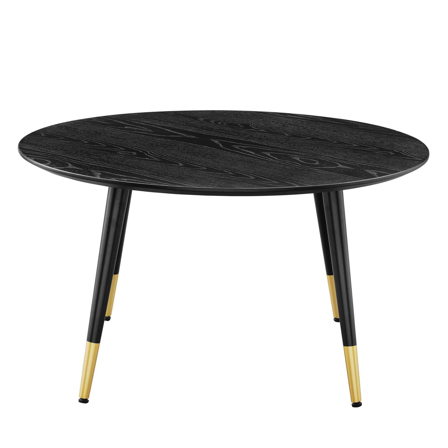 Vigor Round Coffee Table, Wood, Black, 19539