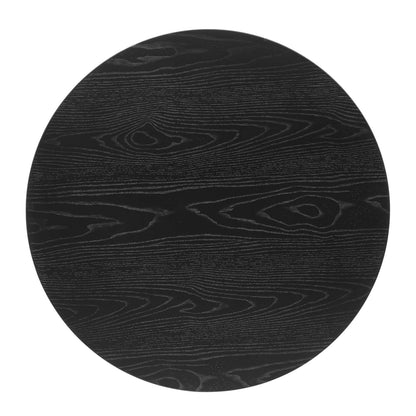 Vigor Round Coffee Table, Wood, Black, 19539