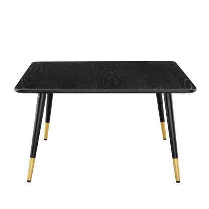 Vigor Square Coffee Table, Wood, Black, 19541