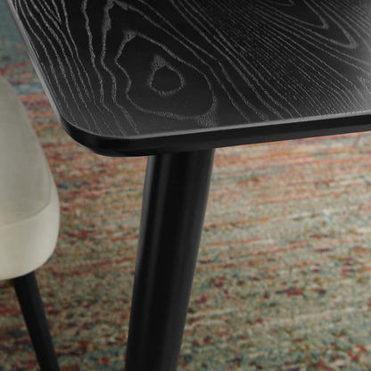 Vigor 71" Rectangular Dining Table, Wood, Black, 19542