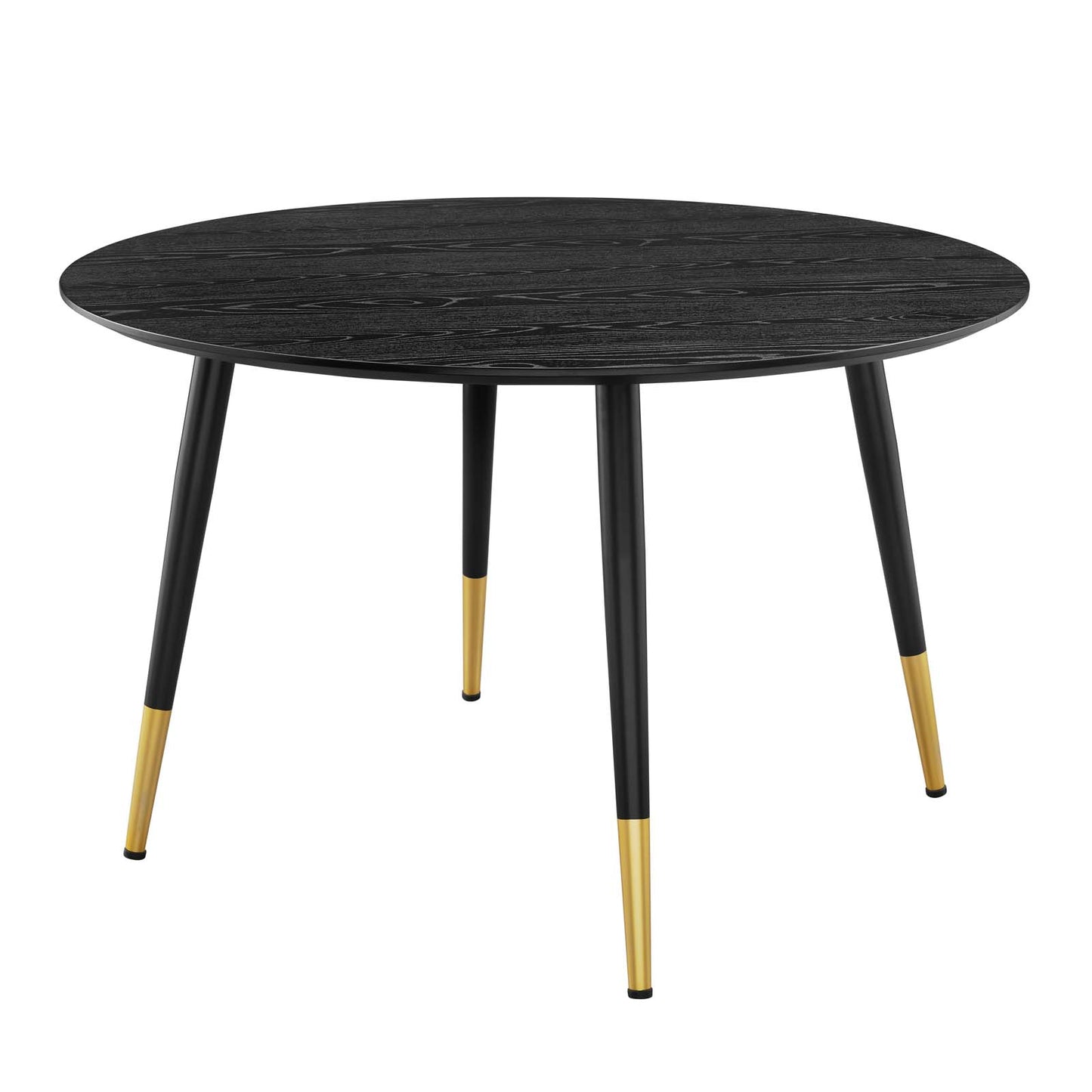 Vigor Round Dining Table, Wood, Black, 19543