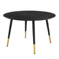 Vigor Round Dining Table, Wood, Black, 19543