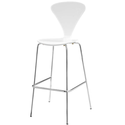 Passage Dining Bar Stool Set of 2, Wood, Metal, White, 19567