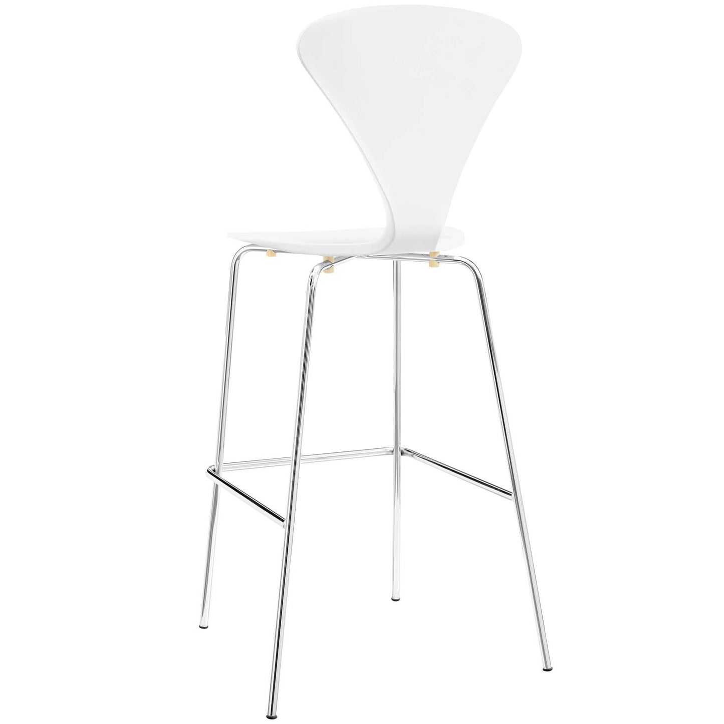 Passage Dining Bar Stool Set of 2, Wood, Metal, White, 19567