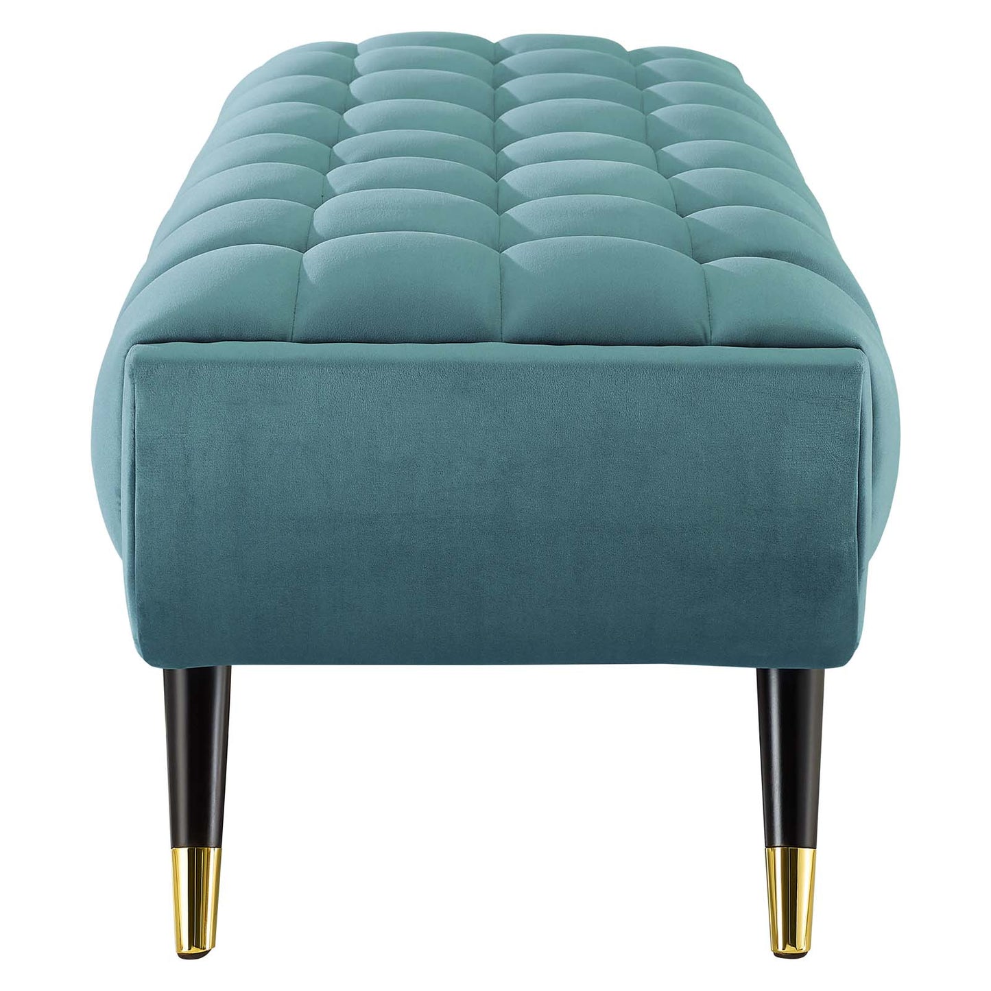 Adept 60" Performance Velvet Bench, Velvet, Blue, 19573