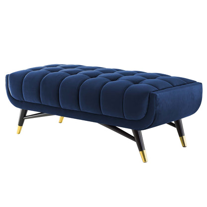 Adept 47.5" Performance Velvet Bench, Velvet, Dark Blue, 19576