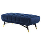 Adept 47.5" Performance Velvet Bench, Velvet, Dark Blue, 19576