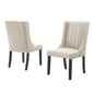 Renew Parsons Fabric Dining Side Chairs - Set of 2, Fabric, Beige, 19582