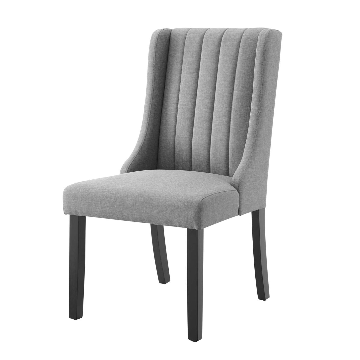Renew Parsons Fabric Dining Side Chairs - Set of 2, Fabric, Light Grey Gray, 19584