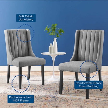 Renew Parsons Fabric Dining Side Chairs - Set of 2, Fabric, Light Grey Gray, 19584