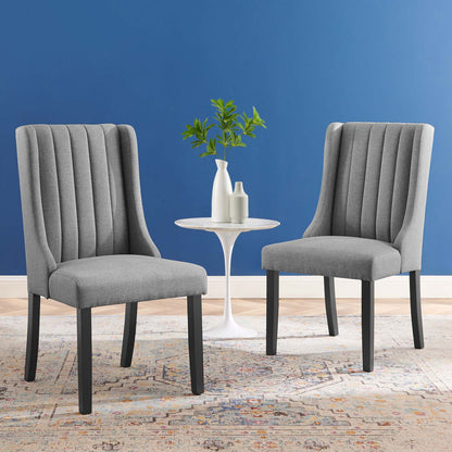 Renew Parsons Fabric Dining Side Chairs - Set of 2, Fabric, Light Grey Gray, 19584