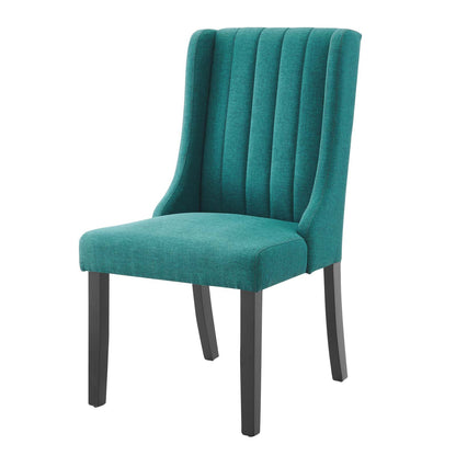 Renew Parsons Fabric Dining Side Chairs - Set of 2, Fabric, Teal Blue, 19585