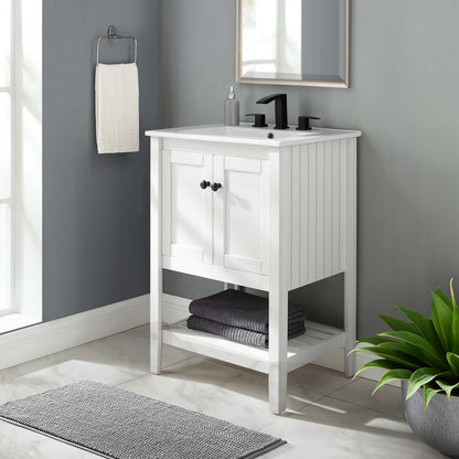 Prestige 24" Bathroom Vanity, Wood, White, 19587