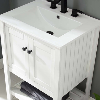 Prestige 24" Bathroom Vanity, Wood, White, 19587
