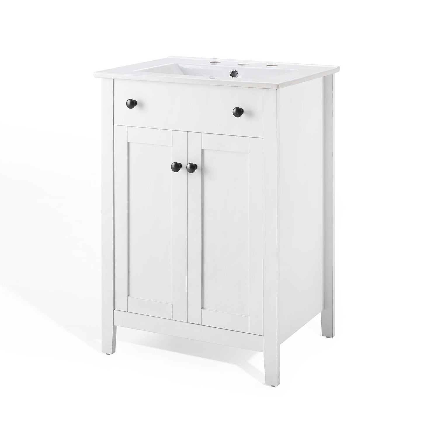 Nantucket 24" Bathroom Vanity, Wood, White, 19591