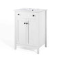 Nantucket 24" Bathroom Vanity, Wood, White, 19591