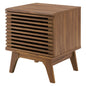 Render Vinyl Record Display Stand, Wood, Brown Walnut, 19602