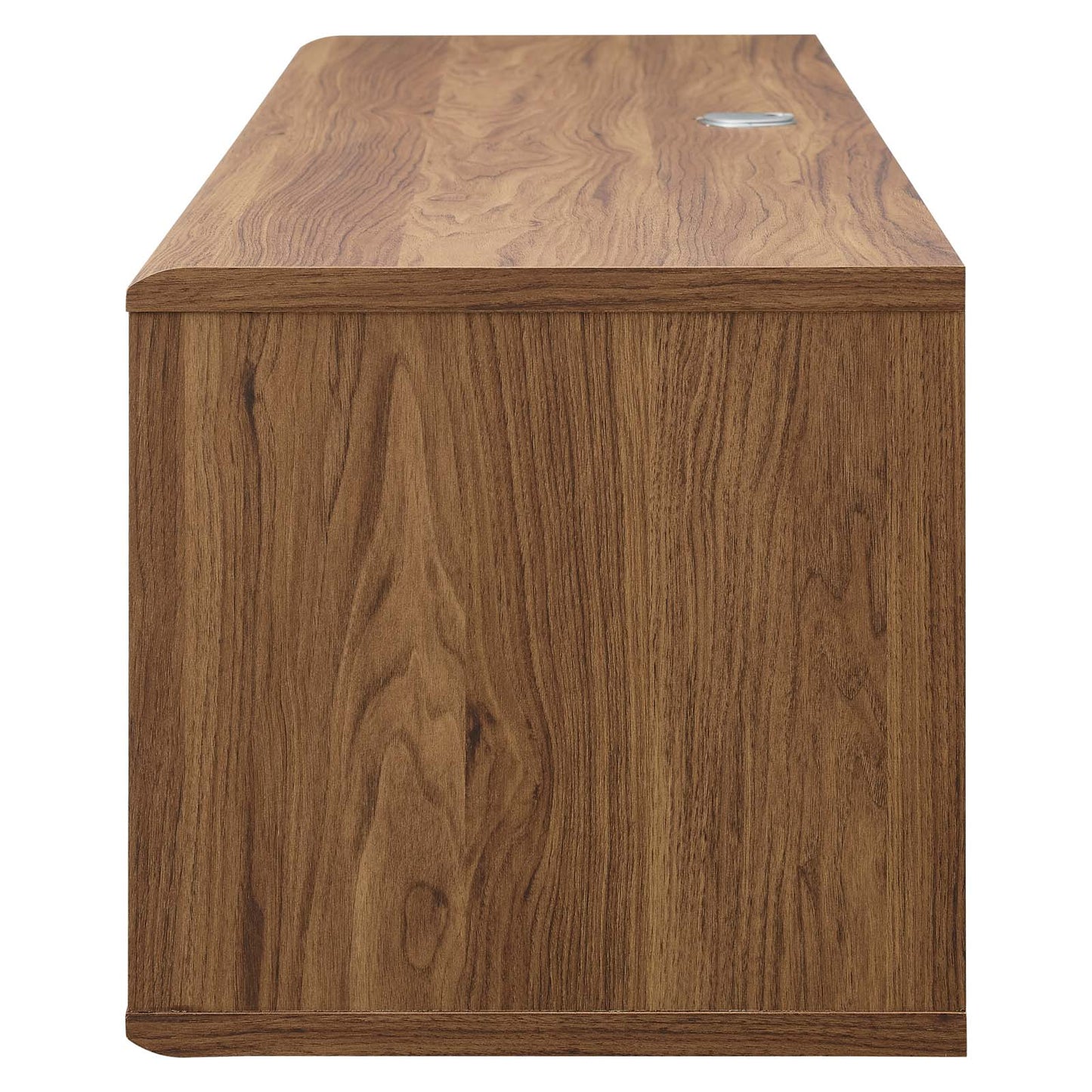Envision 60" Wall Mount TV Stand, Wood, Brown Walnut White, 19605