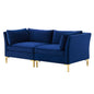 Ardent Performance Velvet Loveseat, Velvet, Blue Navy, 19609