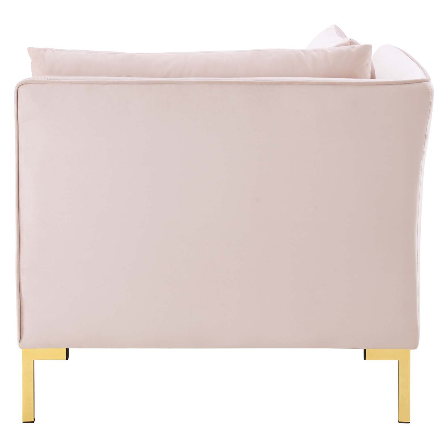 Ardent Performance Velvet Loveseat, Velvet, Pink, 19610