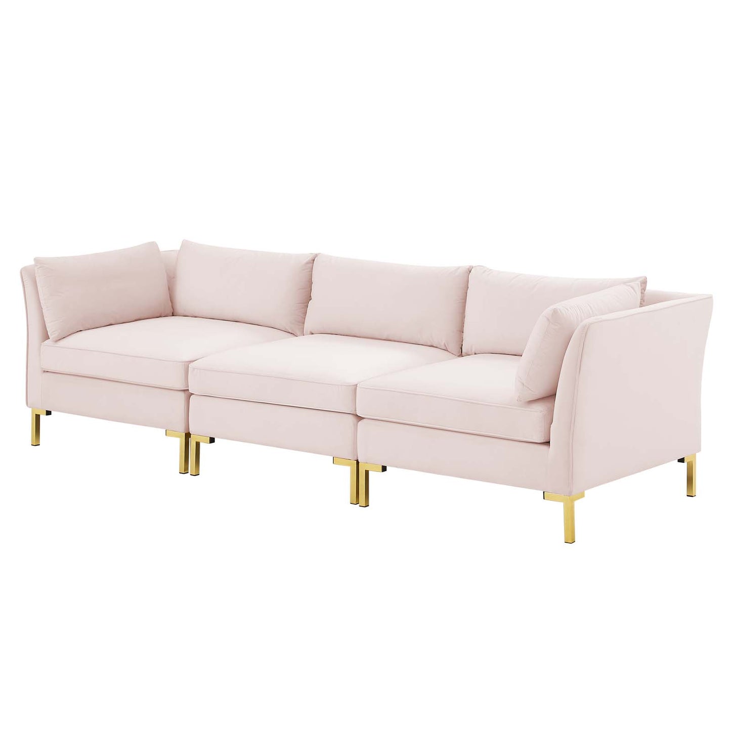 Ardent Performance Velvet Sofa, Velvet, Pink, 19613