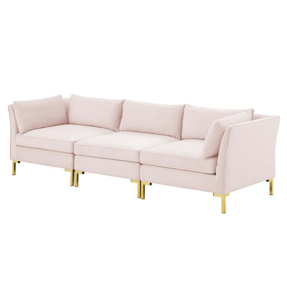 Ardent Performance Velvet Sofa, Velvet, Pink, 19613
