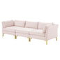 Ardent Performance Velvet Sofa, Velvet, Pink, 19613