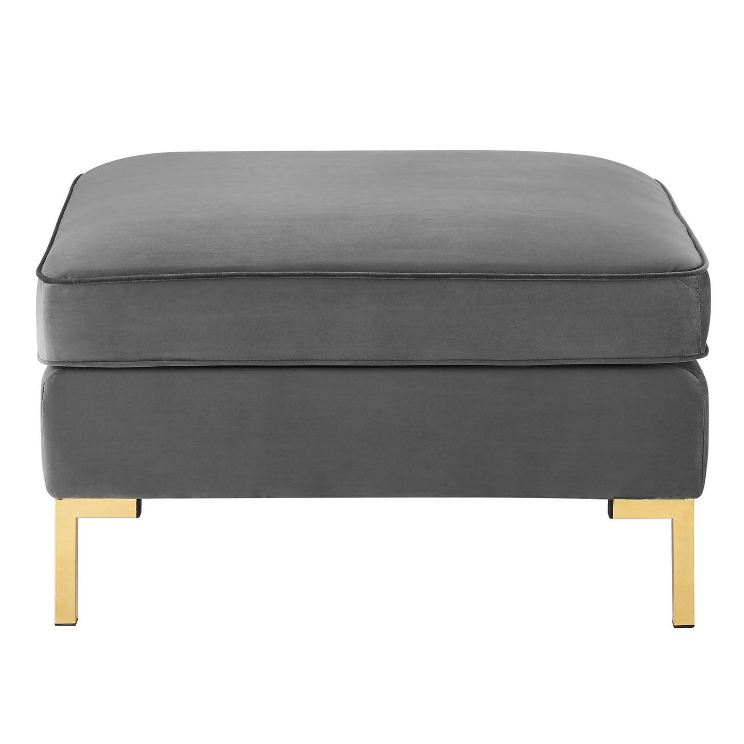 Ardent 4-Piece Performance Velvet Sectional Sofa, Velvet, Grey Gray, 19614