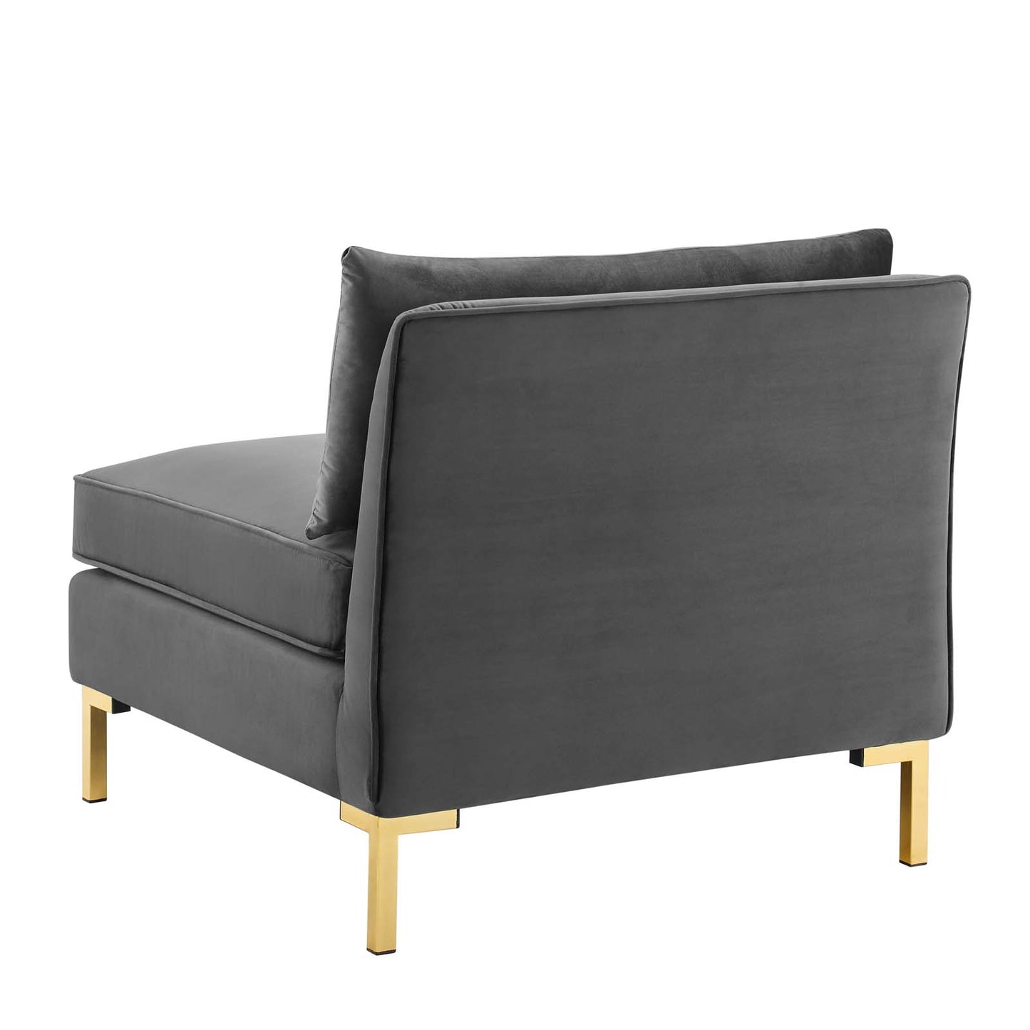 Ardent 6-Piece Performance Velvet Sectional Sofa, Velvet, Grey Gray, 19632