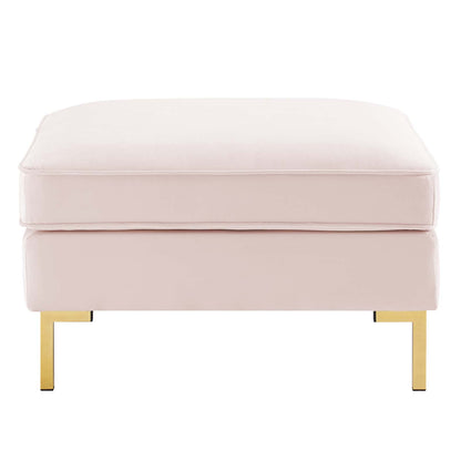 Ardent 7-Piece Performance Velvet Sectional Sofa, Velvet, Pink, 19637