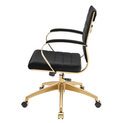 Jive Mid Back Performance Velvet Office Chair, Velvet, Black, 19645