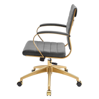 Jive Mid Back Performance Velvet Office Chair, Velvet, Grey Gray, 19646