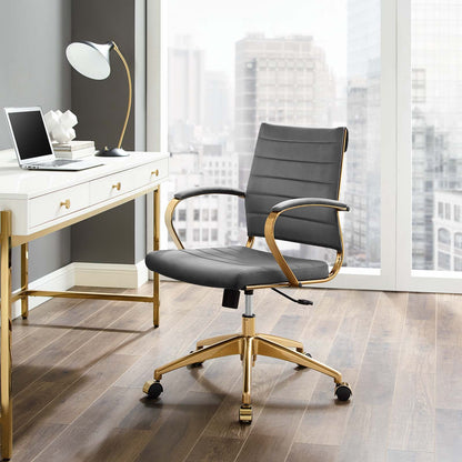Jive Mid Back Performance Velvet Office Chair, Velvet, Grey Gray, 19646