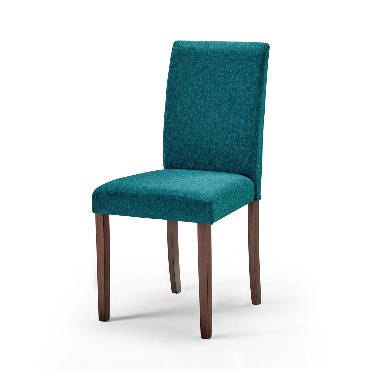 Prosper 5 Piece Upholstered Fabric Dining Set, Fabric, Drak Brown Teal Blue, 19657