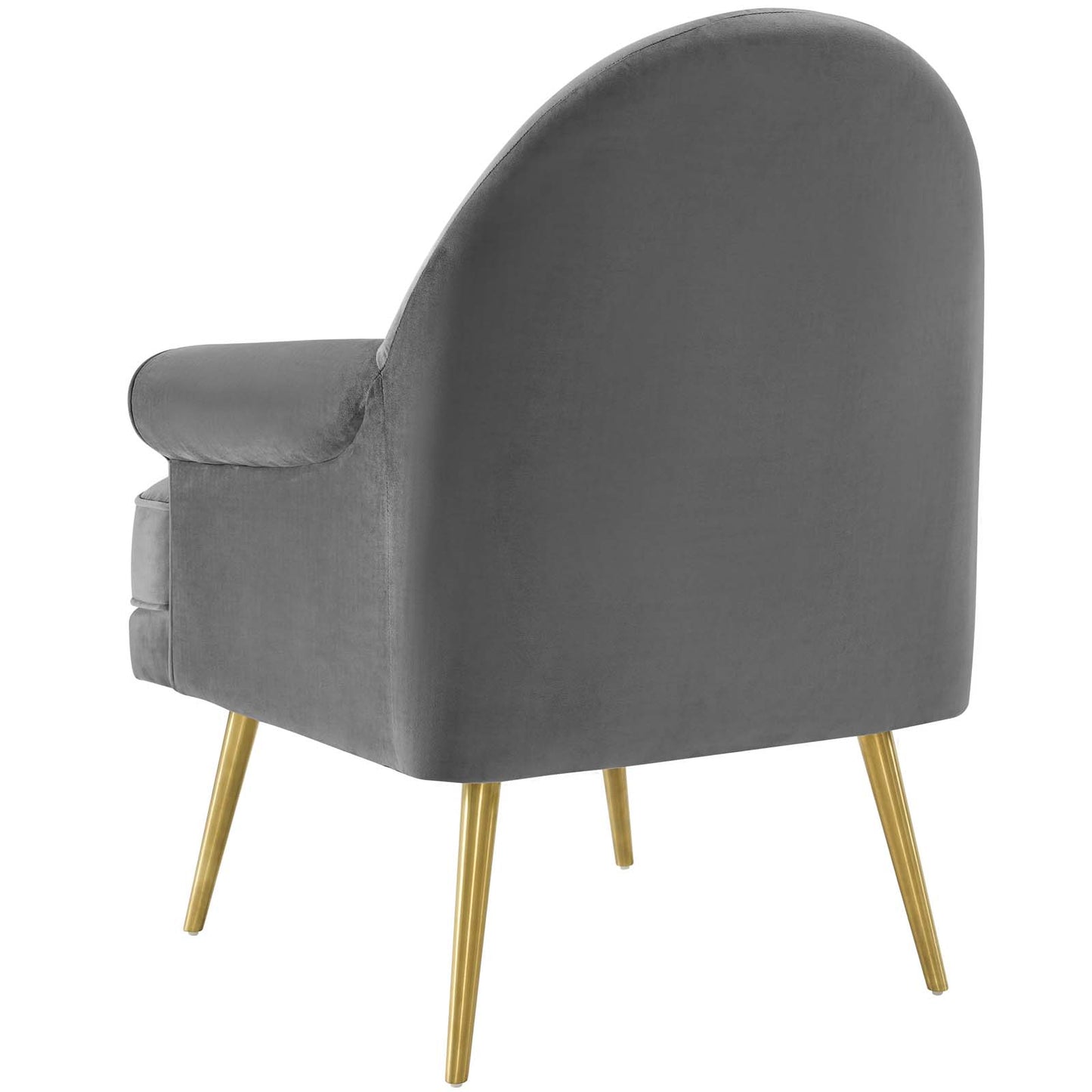 Revive Armchair Performance Velvet Set of 2, Velvet, Grey Gray, 19689