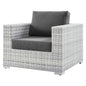 Convene Outdoor Patio Armchair, Rattan, Wicker, Grey Gray, 19696