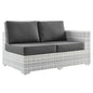 Convene Outdoor Patio Right-Arm Loveseat, Rattan, Wicker, Grey Gray, 19713
