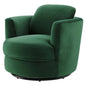 Pirouette Performance Velvet Swivel Armchair, Velvet, Green, 19794