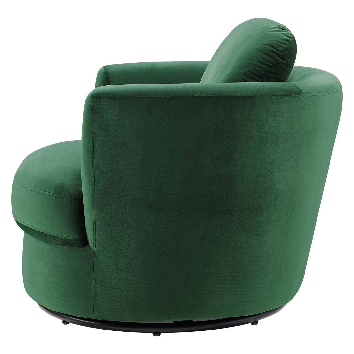 Pirouette Performance Velvet Swivel Armchair, Velvet, Green, 19794