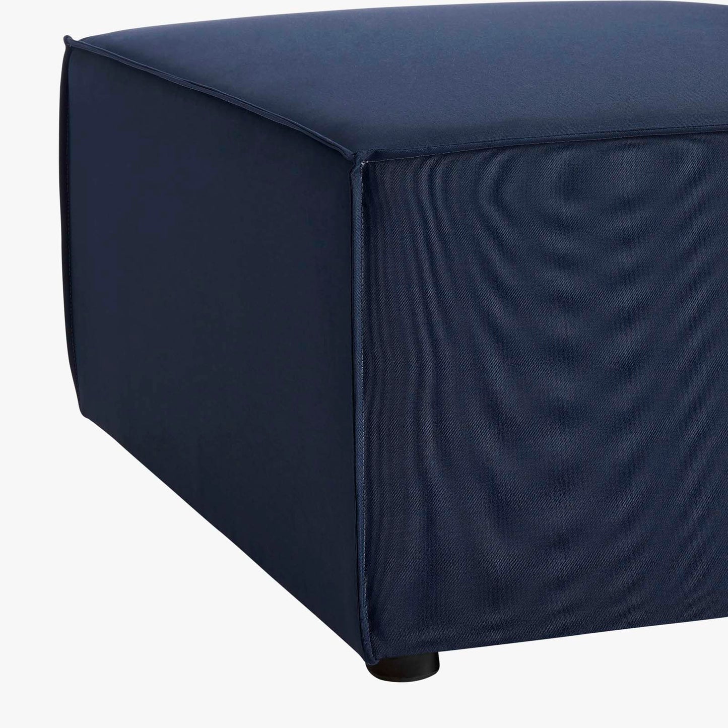 Saybrook Outdoor Patio Upholstered 3-Piece Sectional Sofa, Fabric, Blue Navy, 19898
