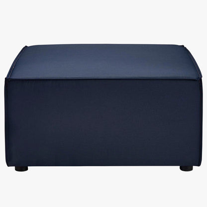Saybrook Outdoor Patio Upholstered 6-Piece Sectional Sofa, Fabric, Blue Navy, 19926